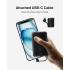 Belkin BoostCharge power bank 10000mAh, portable power bank with integrated cable PD 20W, fast charge USB-C power delivery, power bank fast charging for iPhone 16 series, iPad Pro, Galaxy S24 and more - Black